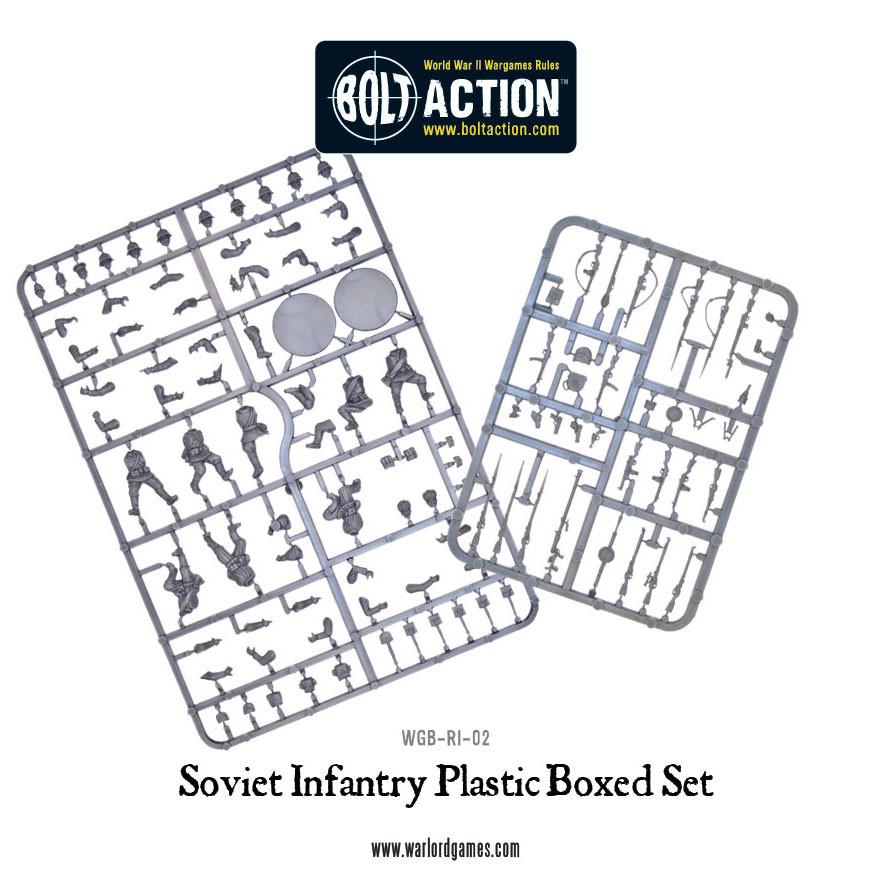Soviet Infantry Plastic Box Set - Fog of Wargames -