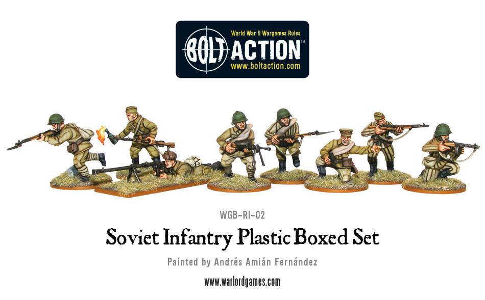 Soviet Infantry Plastic Box Set - Fog of Wargames -