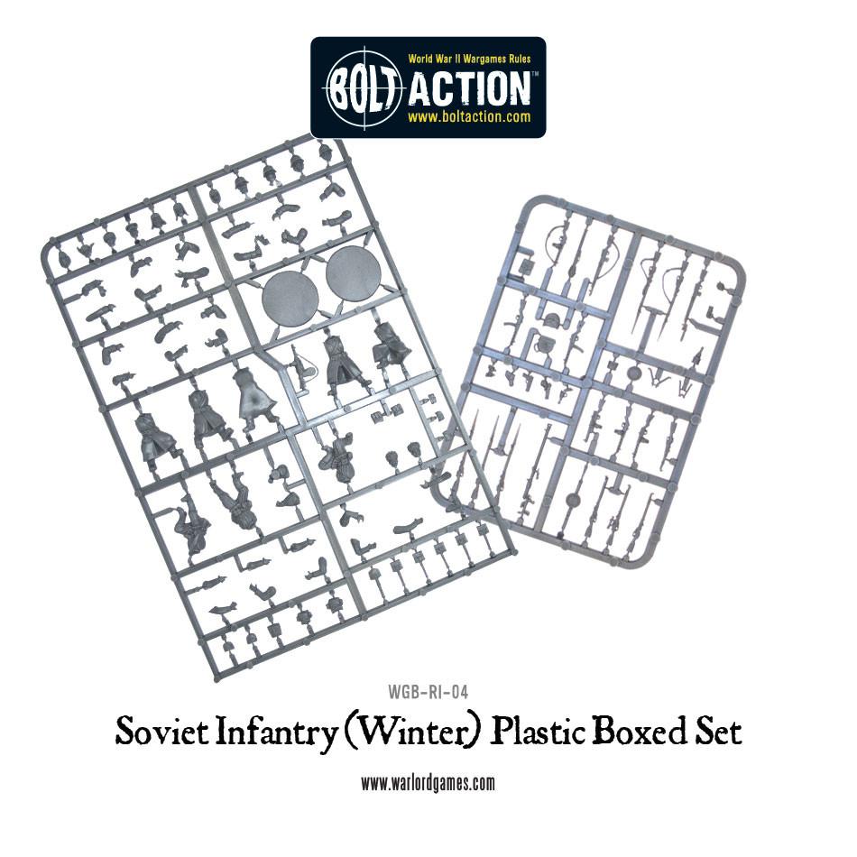Soviet Winter Infantry Plastic Box Set - Fog of Wargames -