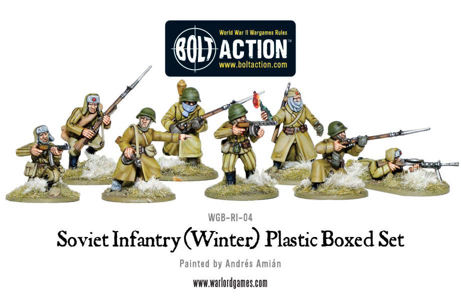 Soviet Winter Infantry Plastic Box Set - Fog of Wargames -