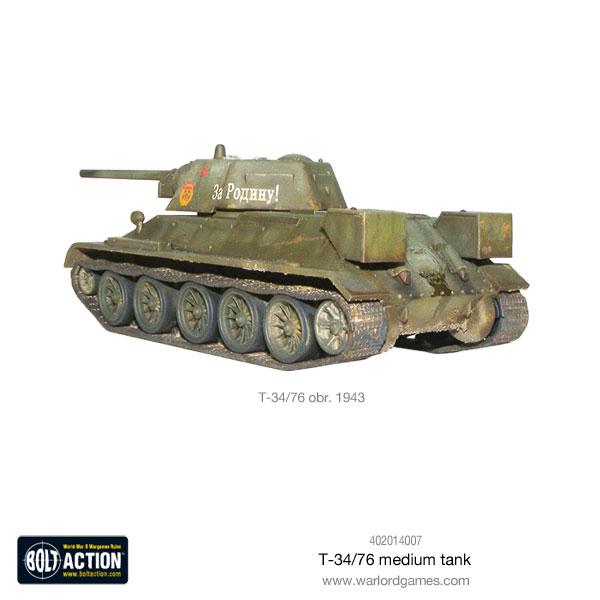 T - 34/76 Medium Tank - Fog of Wargames -