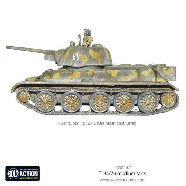 T - 34/76 Medium Tank - Fog of Wargames -