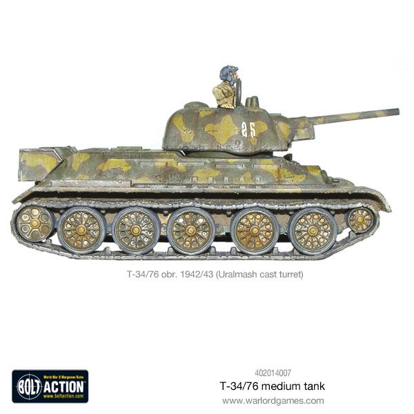 T - 34/76 Medium Tank - Fog of Wargames -