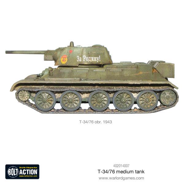 T - 34/76 Medium Tank - Fog of Wargames -