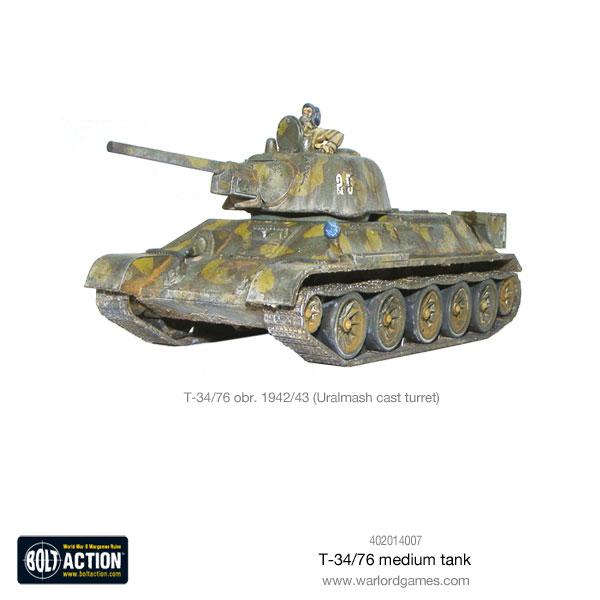 T - 34/76 Medium Tank - Fog of Wargames -
