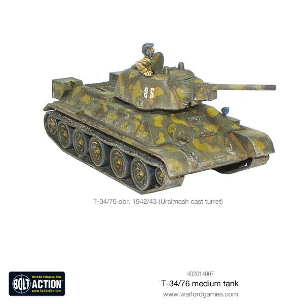 T - 34/76 Medium Tank - Fog of Wargames -