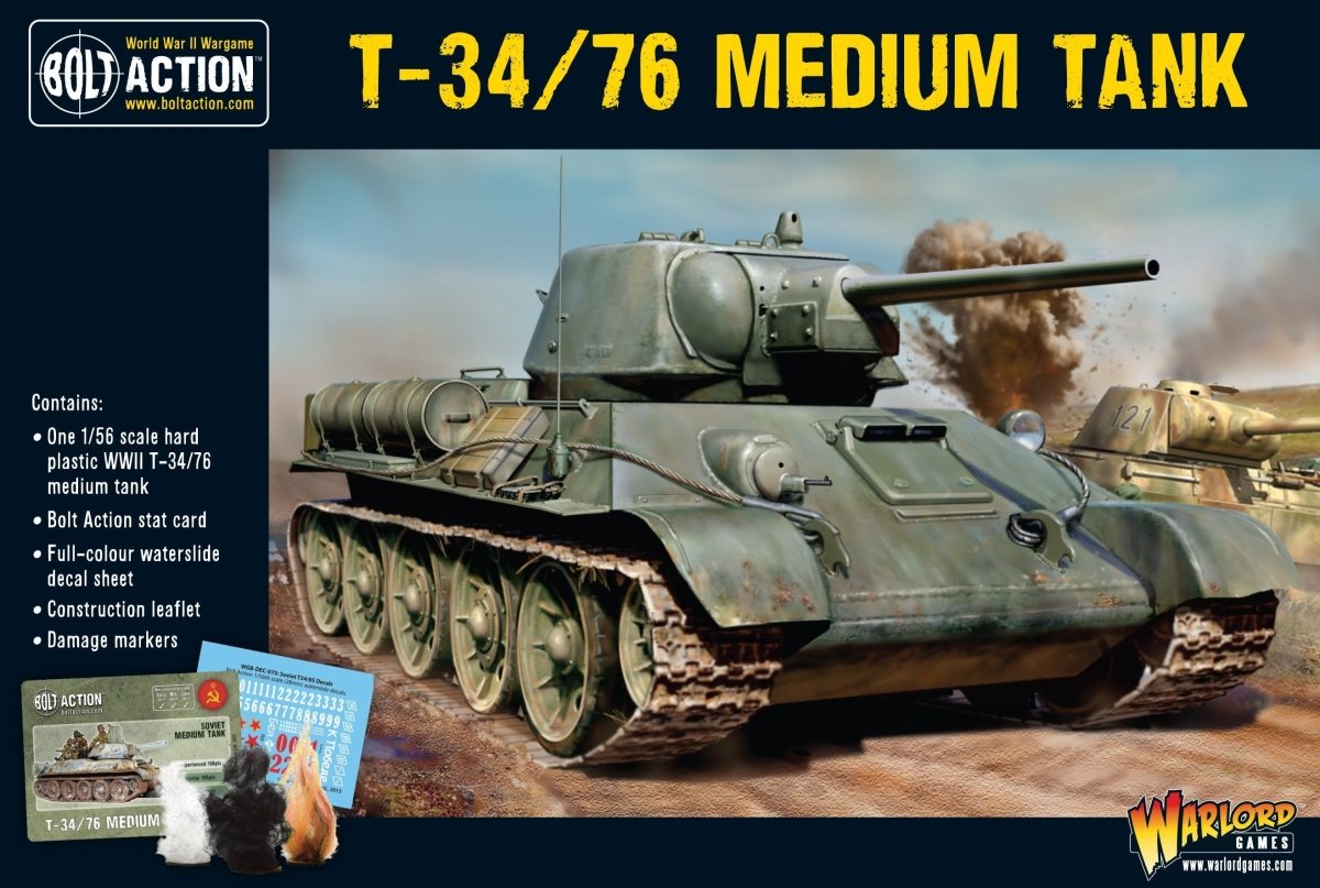 T - 34/76 Medium Tank - Fog of Wargames -