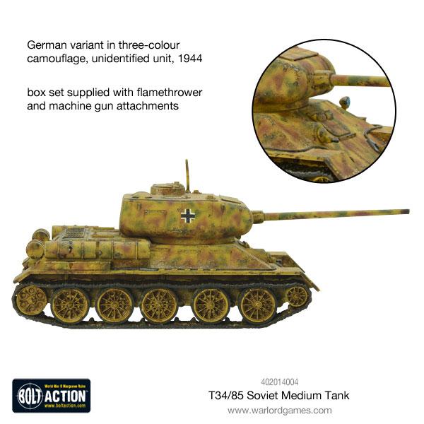 T - 34/85 Medium Tank (Plastic) - Fog of Wargames -
