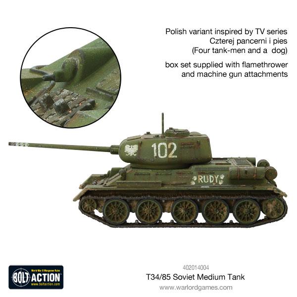 T - 34/85 Medium Tank (Plastic) - Fog of Wargames -