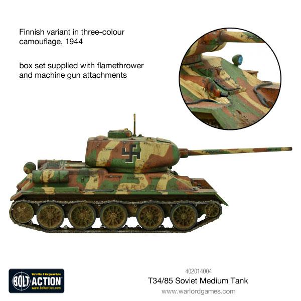 T - 34/85 Medium Tank (Plastic) - Fog of Wargames -
