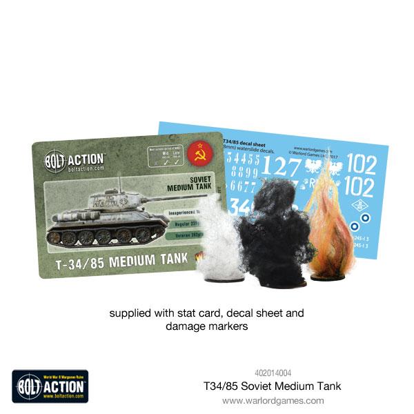 T - 34/85 Medium Tank (Plastic) - Fog of Wargames -