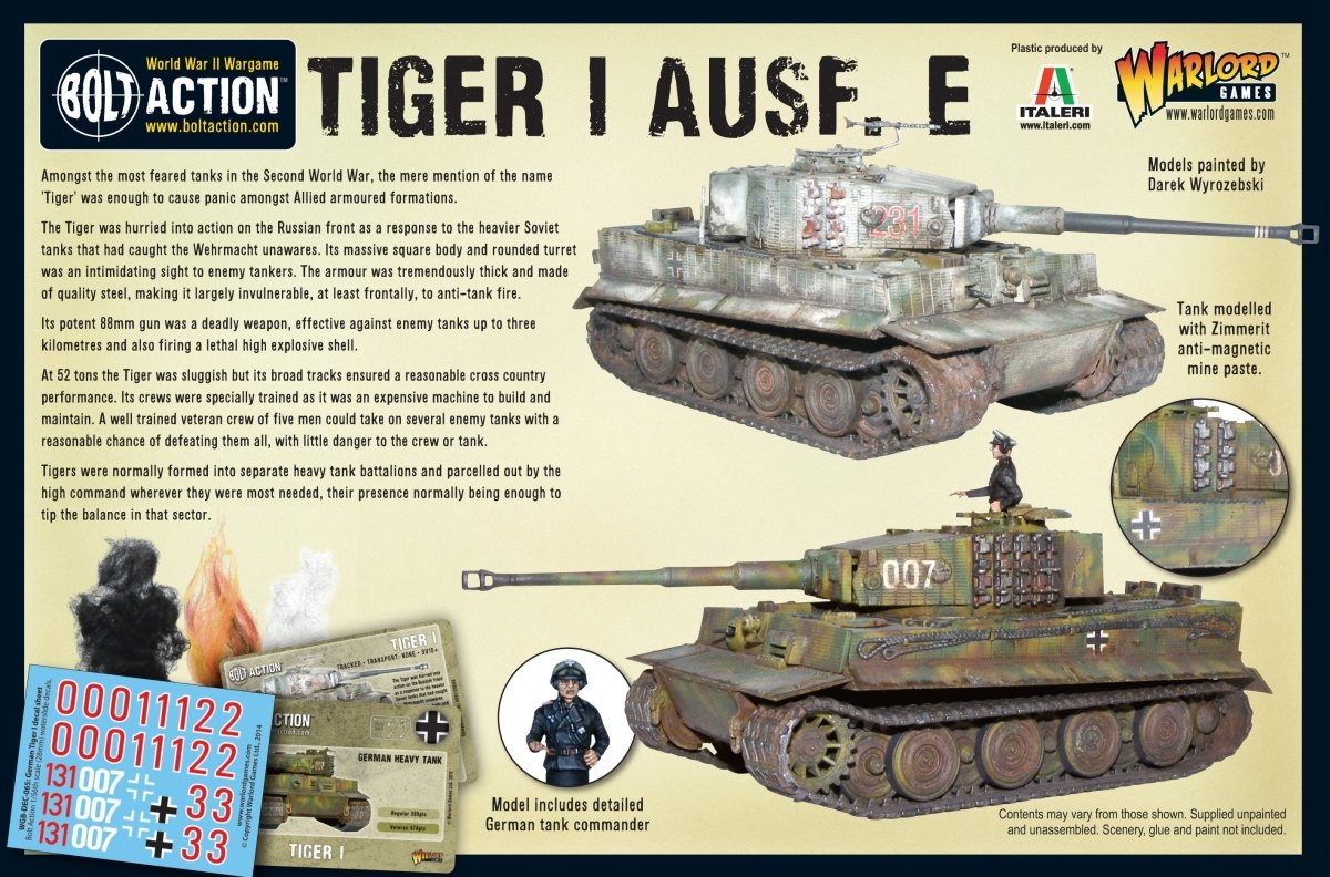 Tiger I Ausf. E Heavy Tank - Fog of Wargames -