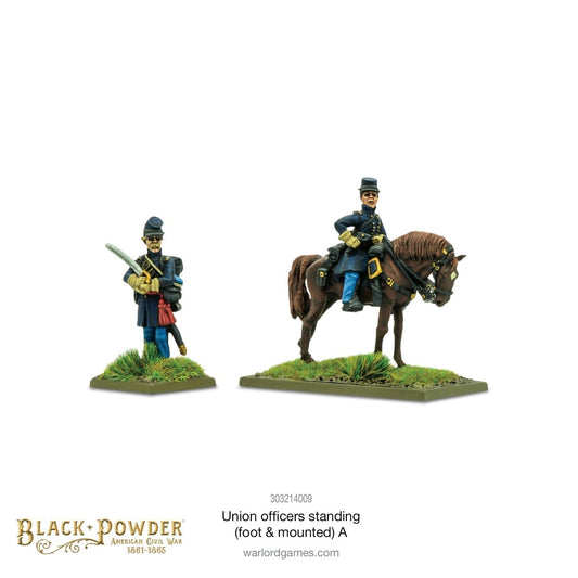 Union Officers standing (foot & mounted) A - Fog of Wargames -