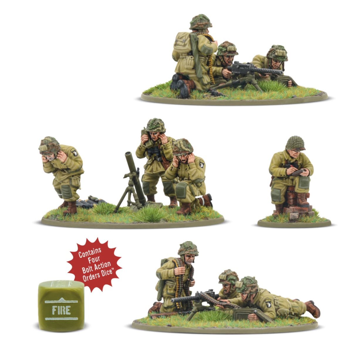 US Airborne (D - Day) Heavy Weapons Platoon - Fog of Wargames -