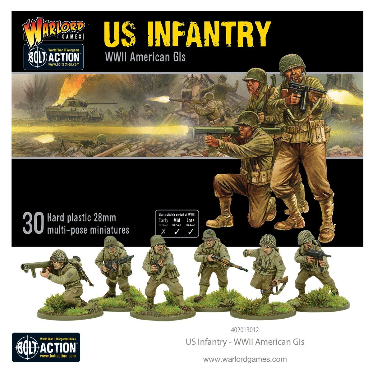 US Infantry - WWII American GIs - Fog of Wargames - 5060572500327