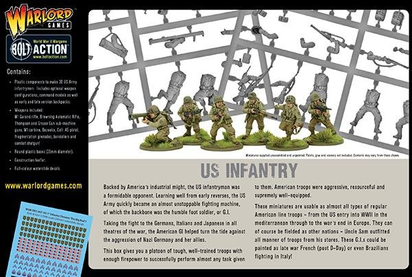 US Infantry - WWII American GIs - Fog of Wargames - 5060572500327