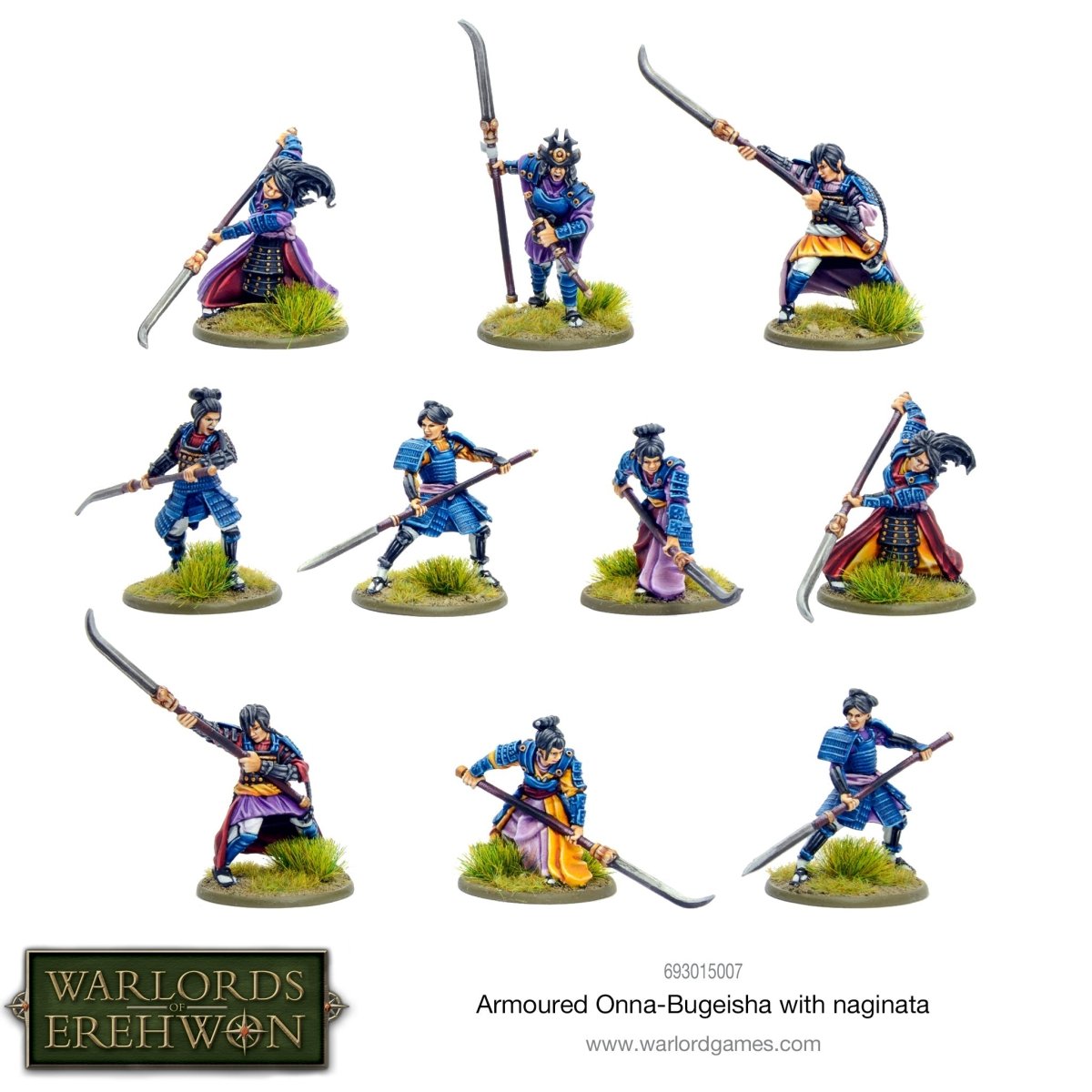 Warlord of Erehwon: Armoured Onna - bugeisha - Fog of Wargames -