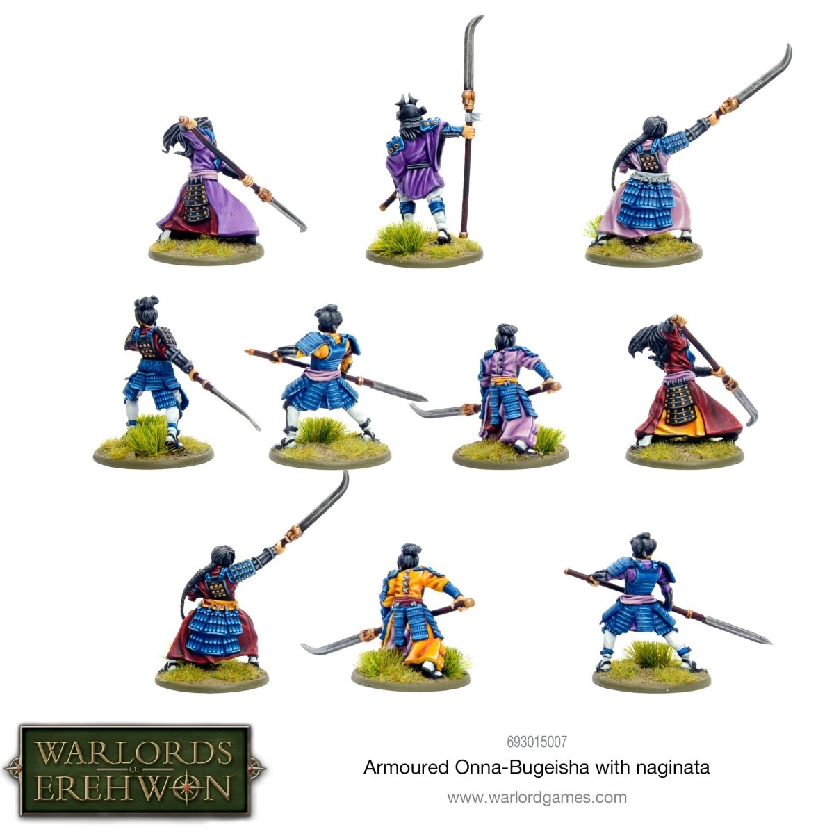 Warlord of Erehwon: Armoured Onna - bugeisha - Fog of Wargames -