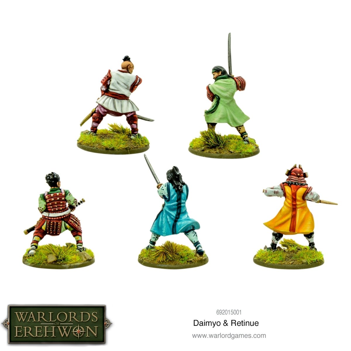 Warlords of Erehwon: Daimyo & retinue - Fog of Wargames -