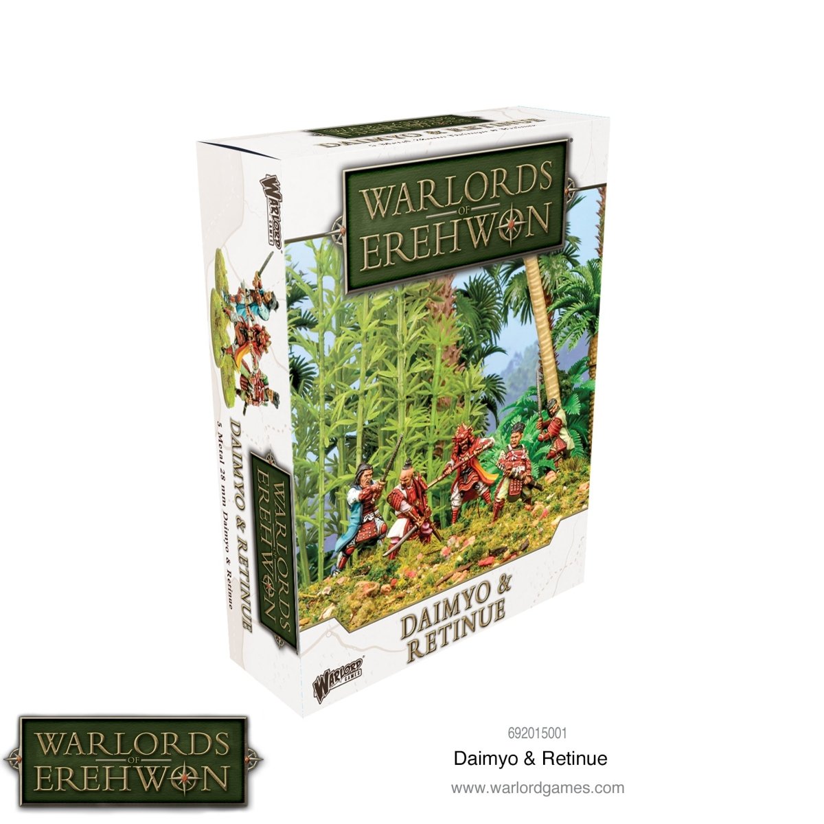 Warlords of Erehwon: Daimyo & retinue - Fog of Wargames -