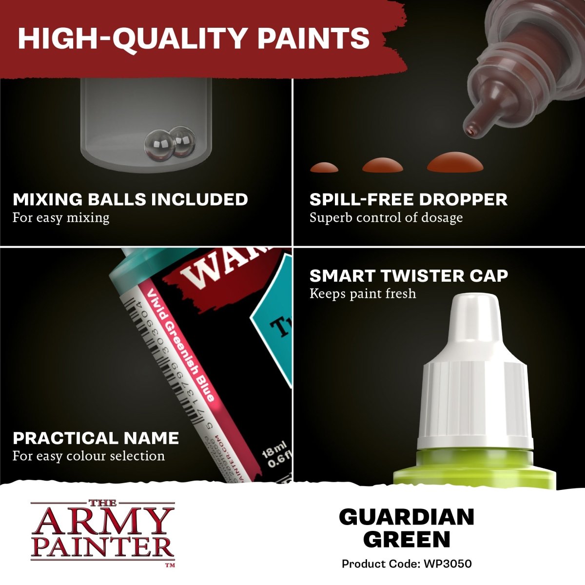 Warpaints Fanatic: Guardian Green - Fog of Wargames -