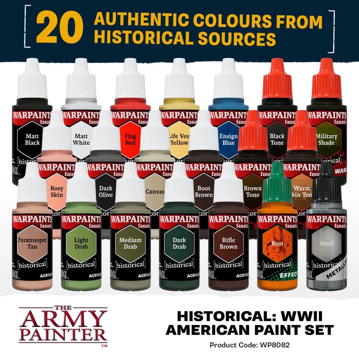 Warpaints Fanatic: World War II American Paint Set - Fog of Wargames -