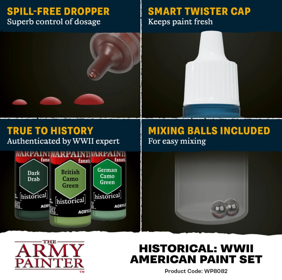 Warpaints Fanatic: World War II American Paint Set - Fog of Wargames -