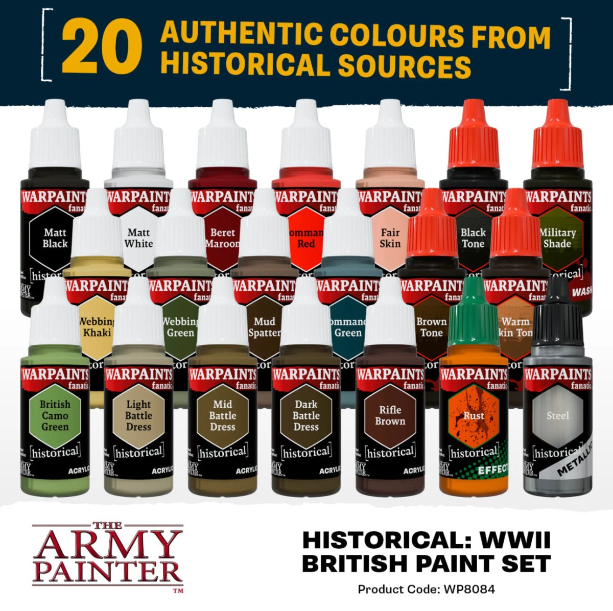 Warpaints Fanatic: World War II British Paint Set - Fog of Wargames -