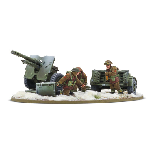 25 - Pdr Light Howitzer with British Infantry (Winter) Crew - Fog of Wargames - 