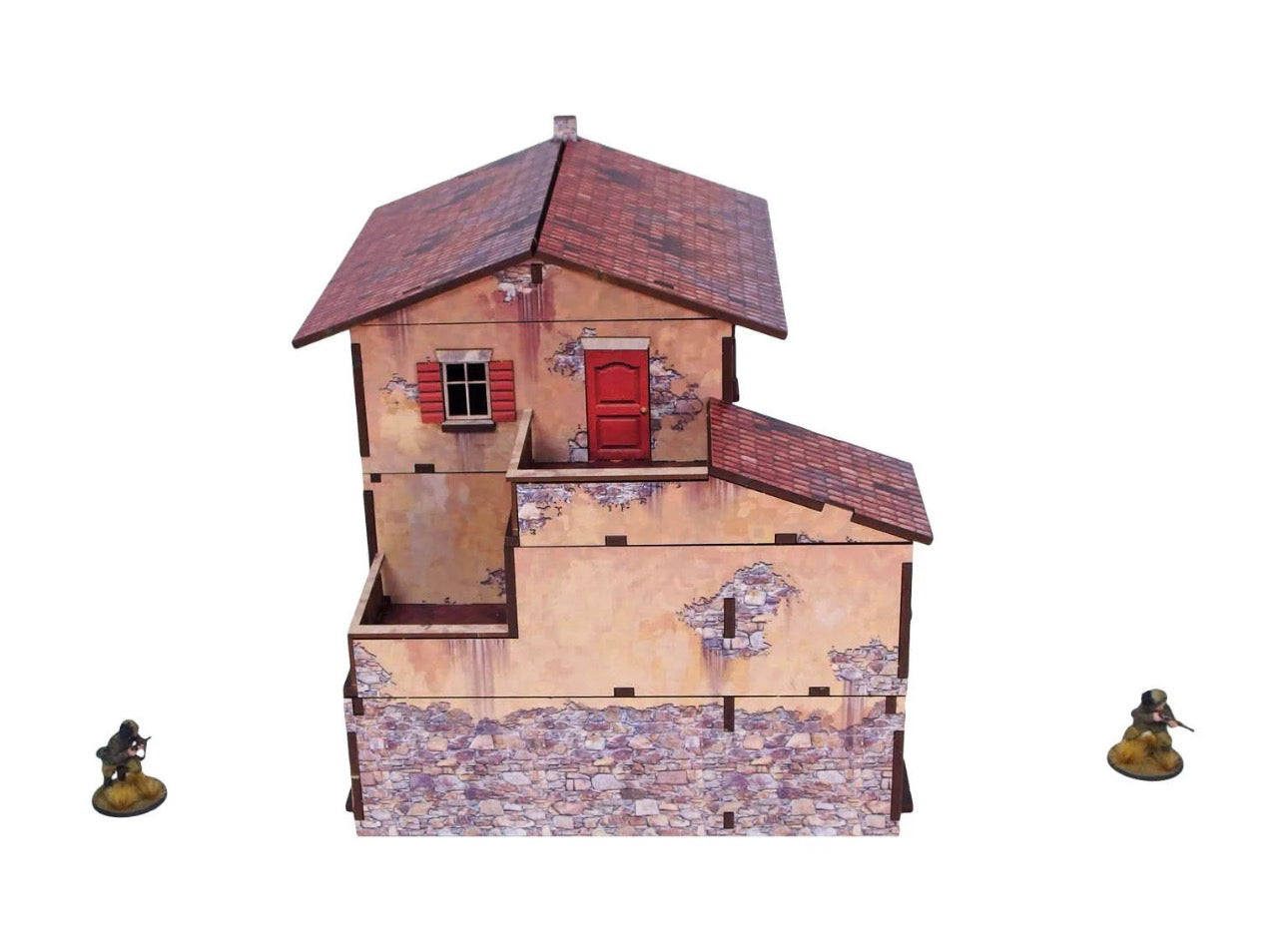 WW2 Italy Large House (1) PREPAINTED [28mm/1:56]