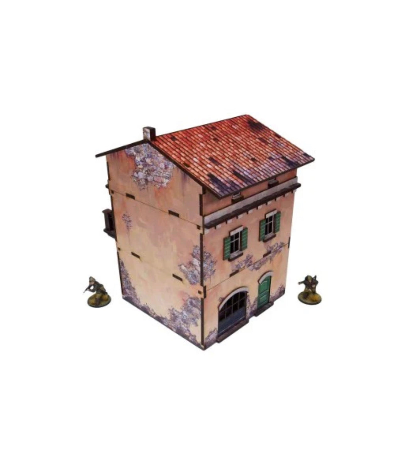 WW2 Italy Balcony House (1) PREPAINTED [28mm/1:56]