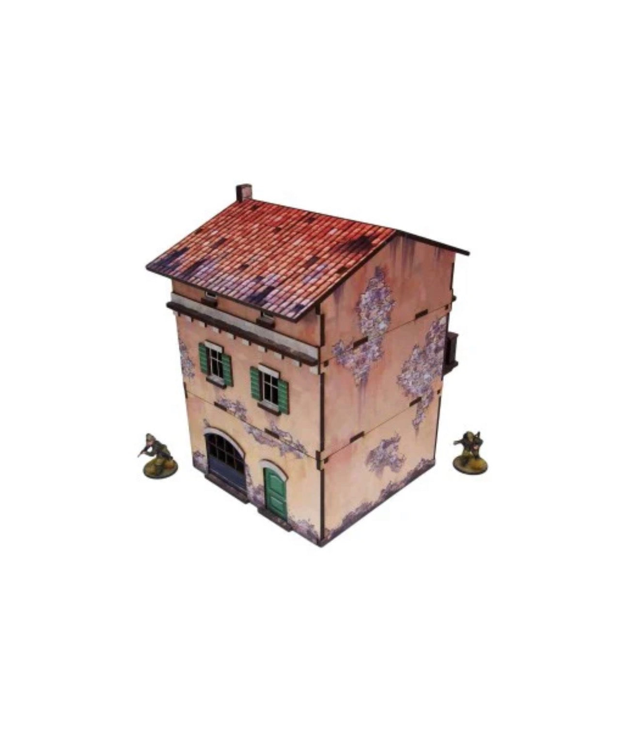 WW2 Italy Balcony House (1) PREPAINTED [28mm/1:56]