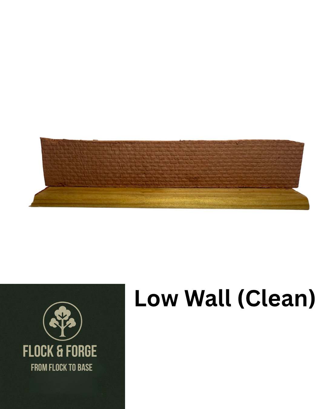 4-Inch Modular Low Brick Wall | 28mm Scenery