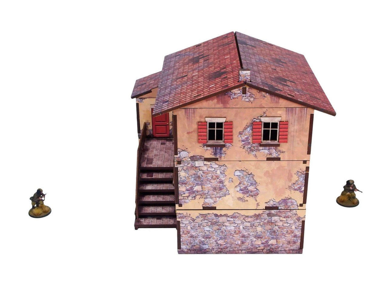 WW2 Italy Large House (1) PREPAINTED [28mm/1:56]