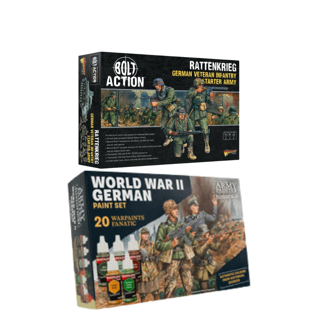 Bolt Action Starter Army + Paint Bundle