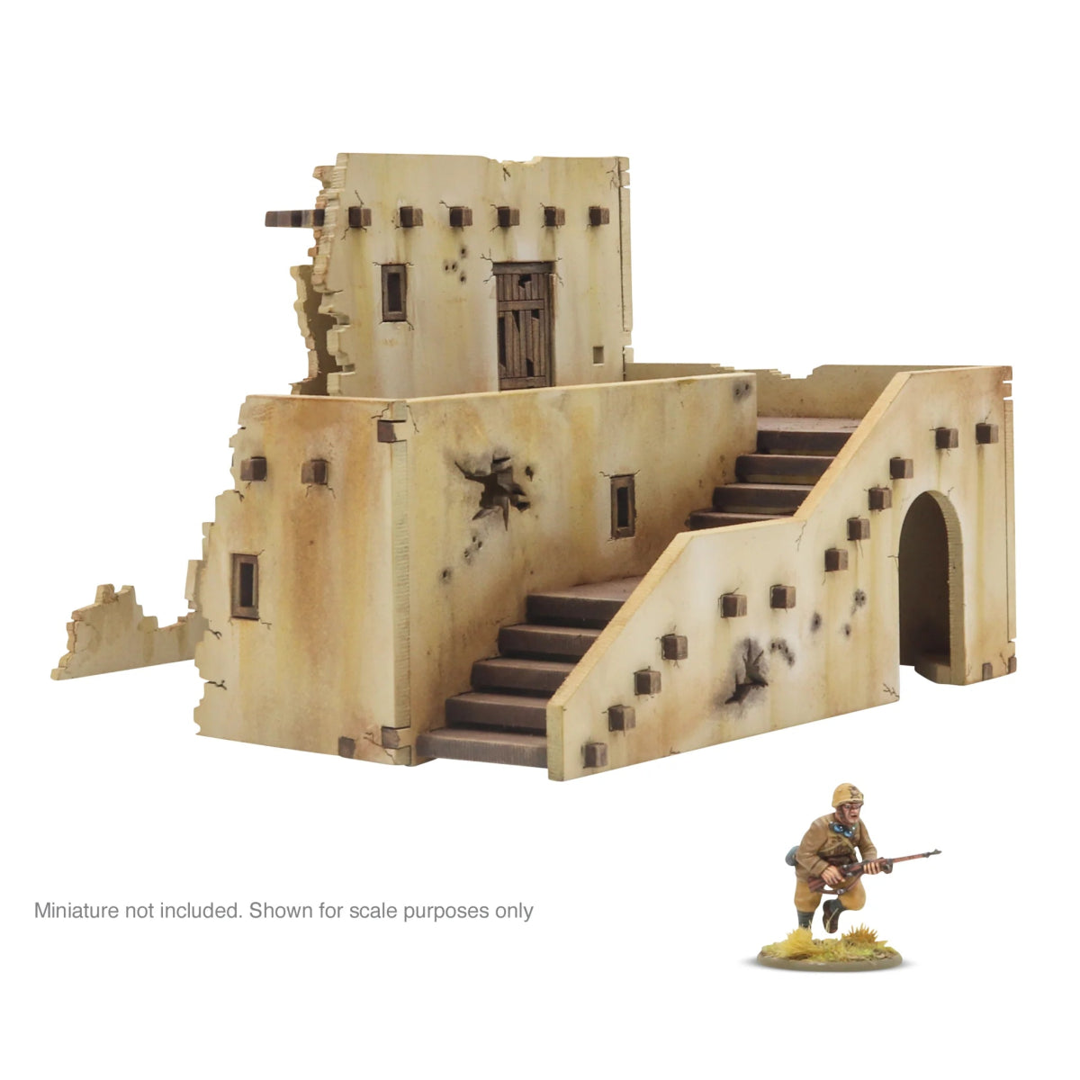 Adobe Building - Ruins - Fog of Wargames - 