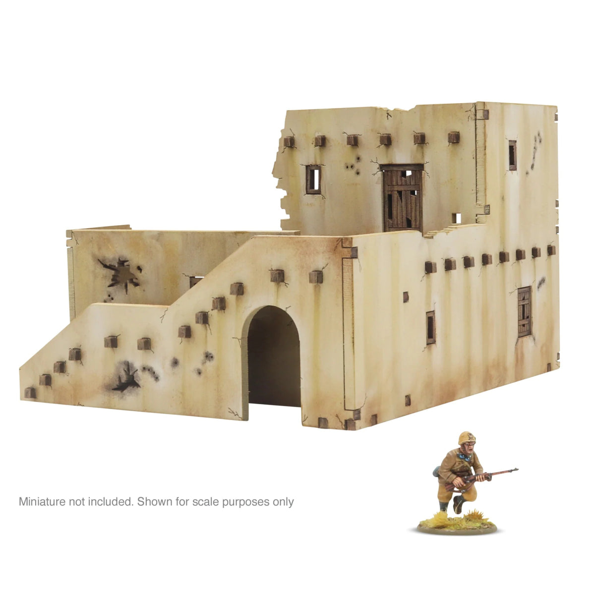 Adobe Building - Ruins - Fog of Wargames - 