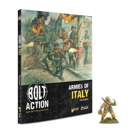 Armies of Italy with 'Desert Lightning' book miniature - Fog of Wargames - 