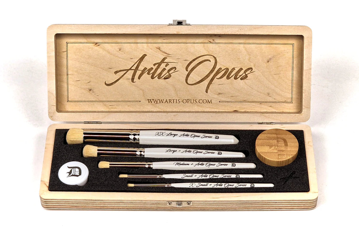 Artis Opus - Series D Plus - DryBrush Expansion Set (5 Brushes) - Fog of Wargames - 