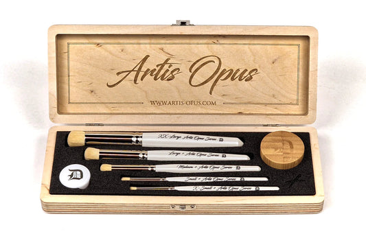 Artis Opus - Series D Plus - DryBrush Expansion Set (5 Brushes) - Fog of Wargames - 