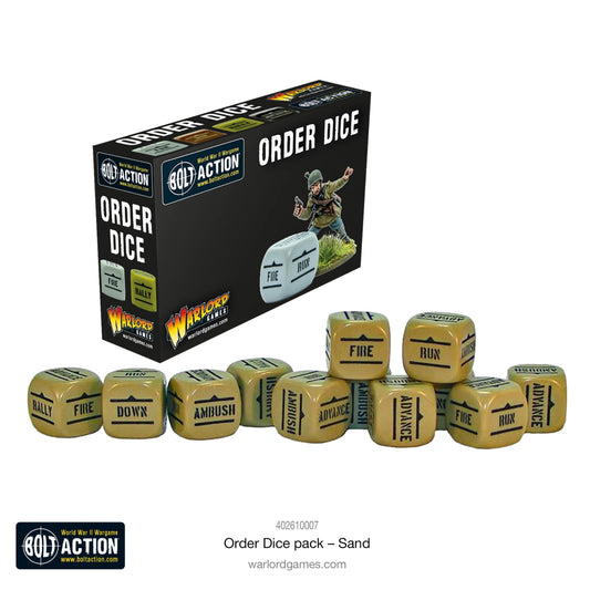 Bolt Action: Orders Dice pack - Sand - Fog of Wargames - 