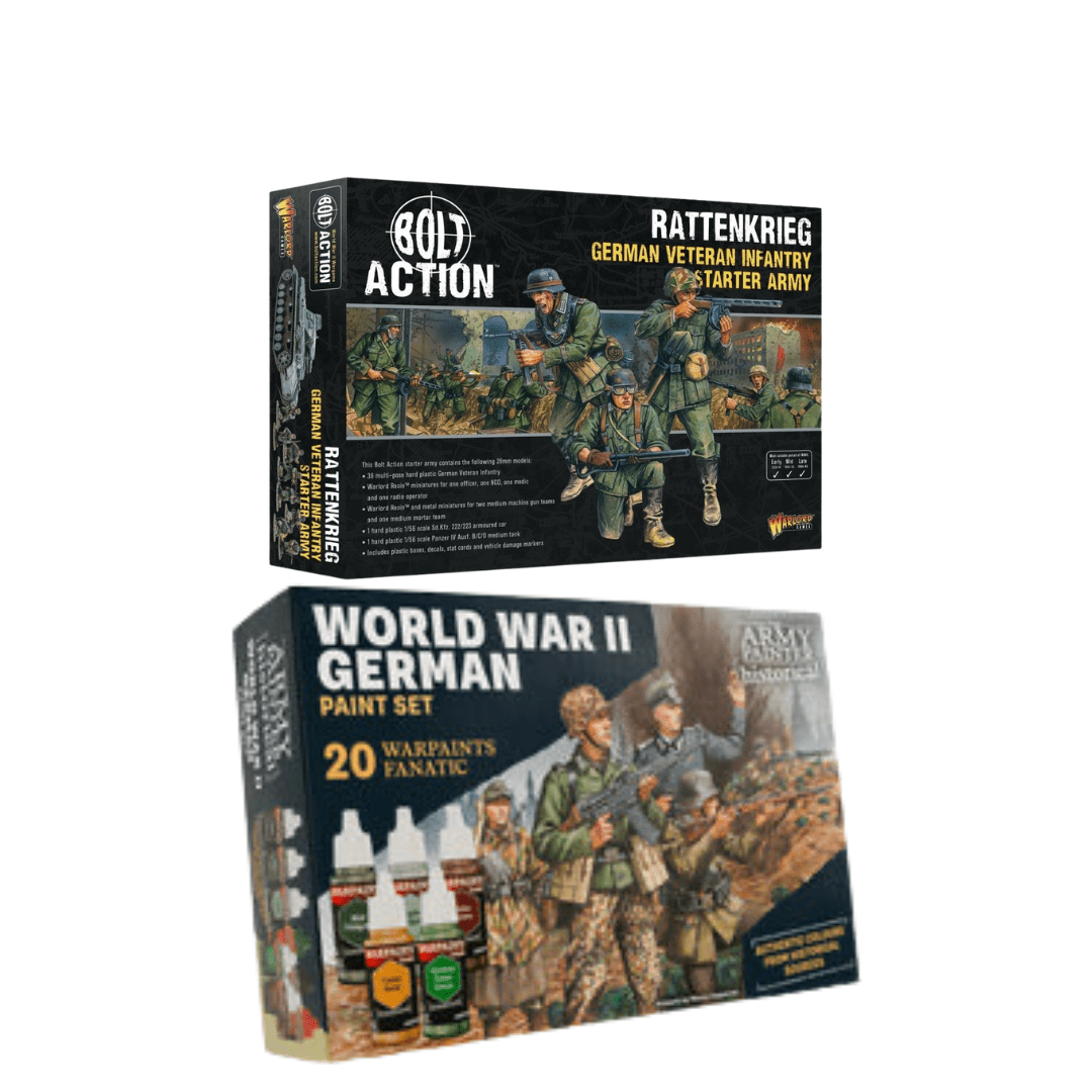 Bolt Action Starter Army + Paint Bundle - Fog of Wargames - 