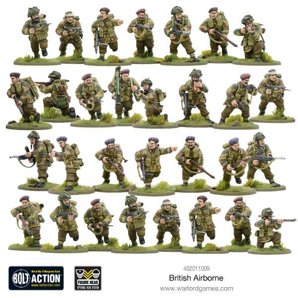 British Airborne WWII Allied Paratroopers (plastic) - Fog of Wargames - 5.06E+12