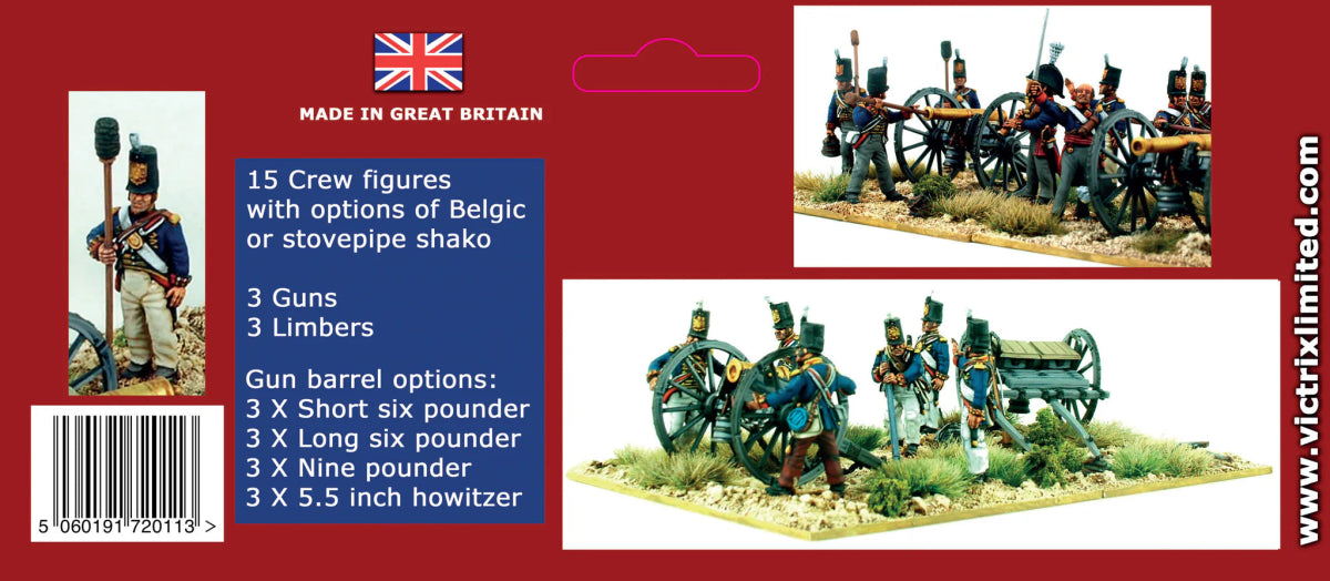 British Napleonic Foot Artillery - Fog of Wargames - 