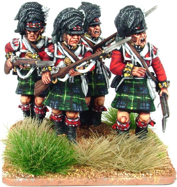 British Napoleonic Highlander Centre Companies - Fog of Wargames - 
