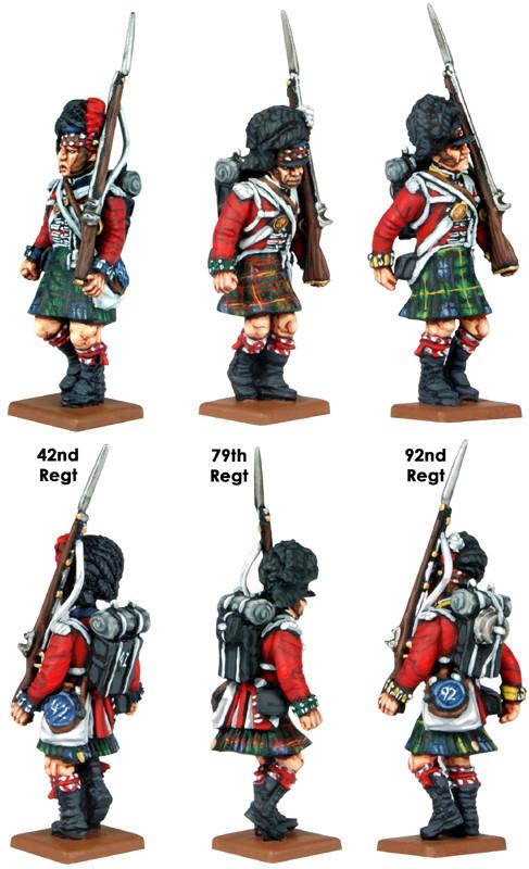 British Napoleonic Highlander Centre Companies - Fog of Wargames - 