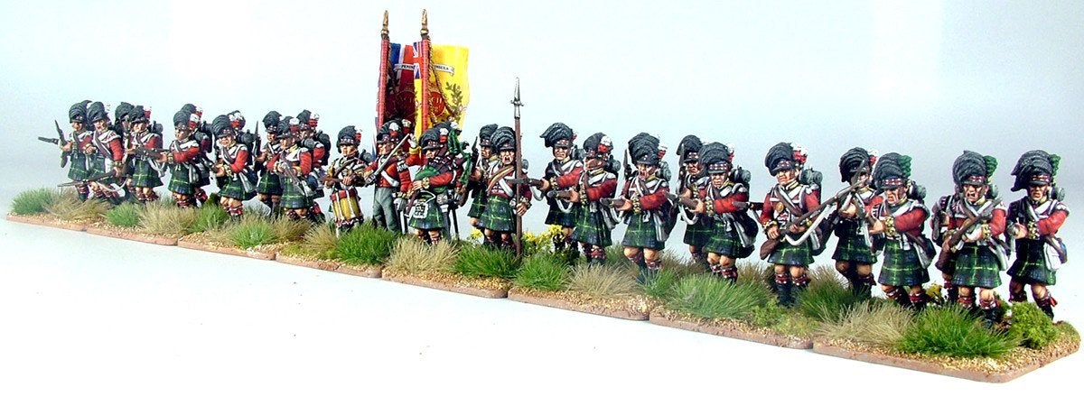British Napoleonic Highlander Centre Companies - Fog of Wargames - 