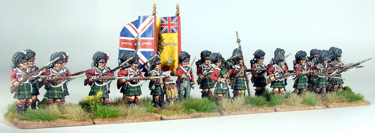 British Napoleonic Highlander Centre Companies - Fog of Wargames - 