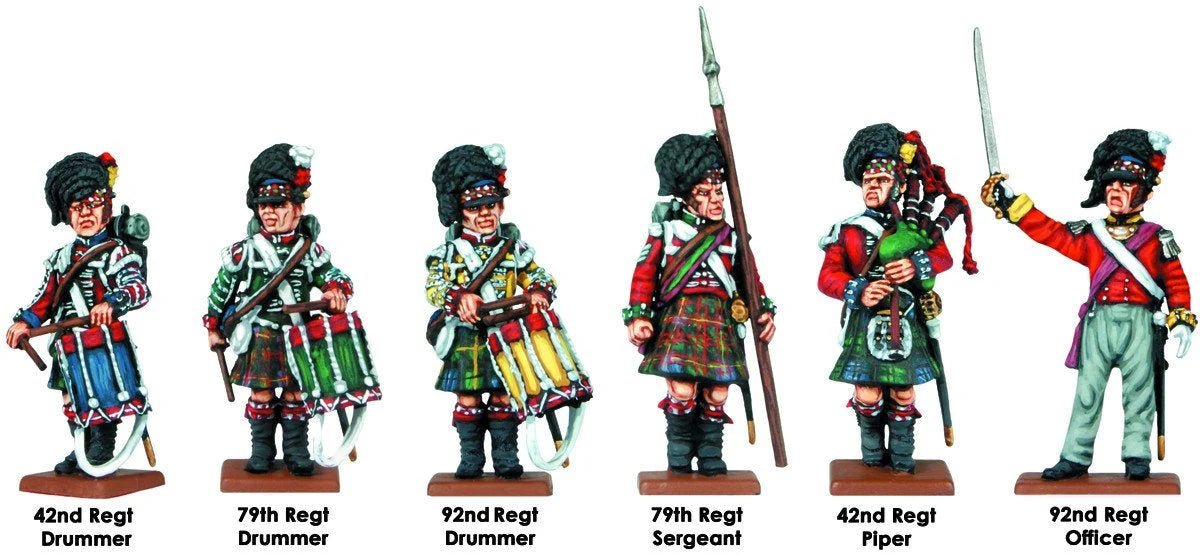 British Napoleonic Highlander Centre Companies - Fog of Wargames - 