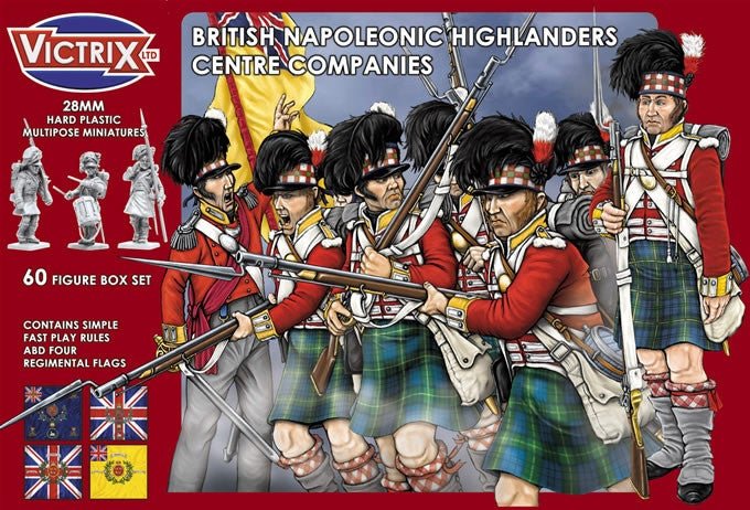 British Napoleonic Highlander Centre Companies - Fog of Wargames - 